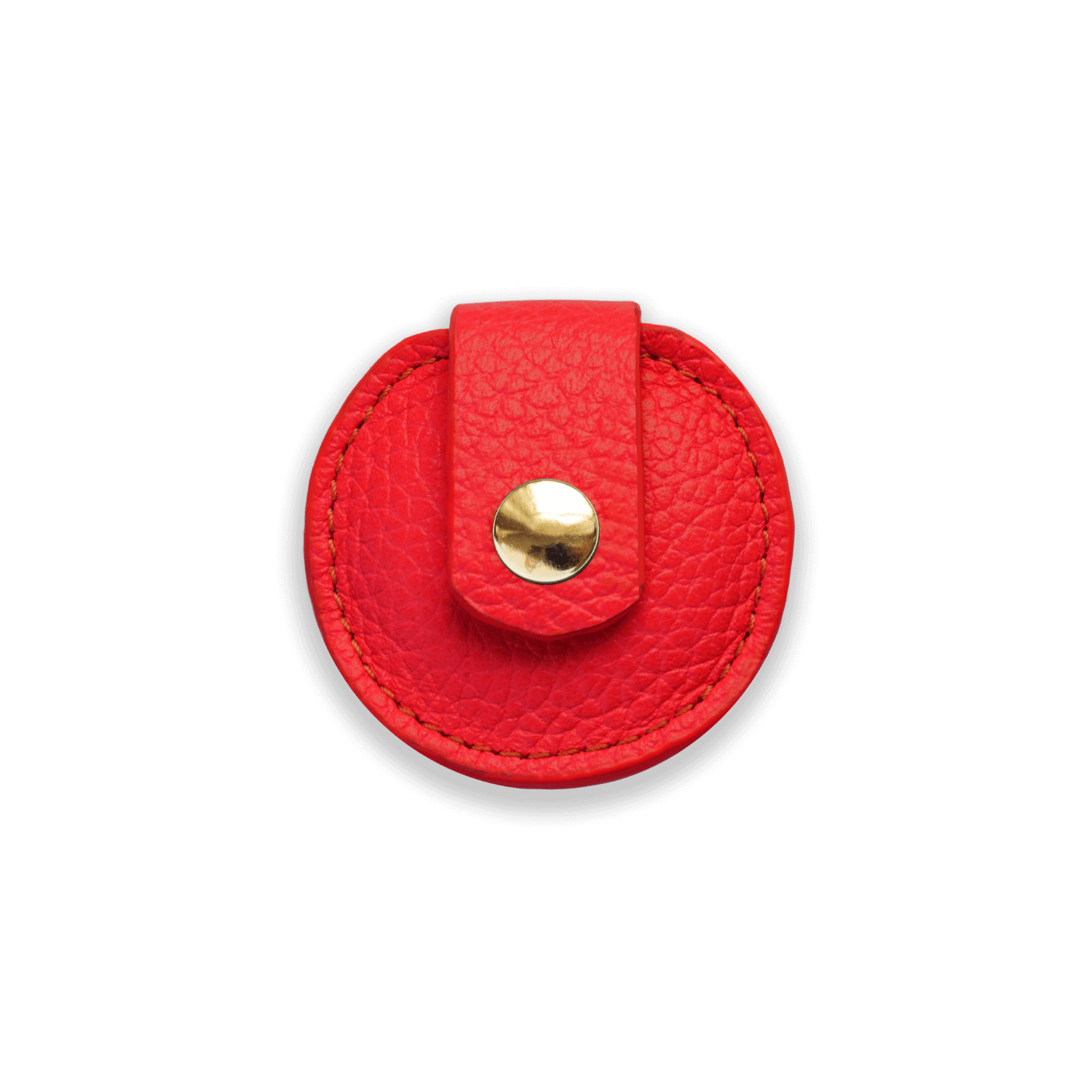 Leather Airtag Holder for Cats #style_scarlet-red-leather