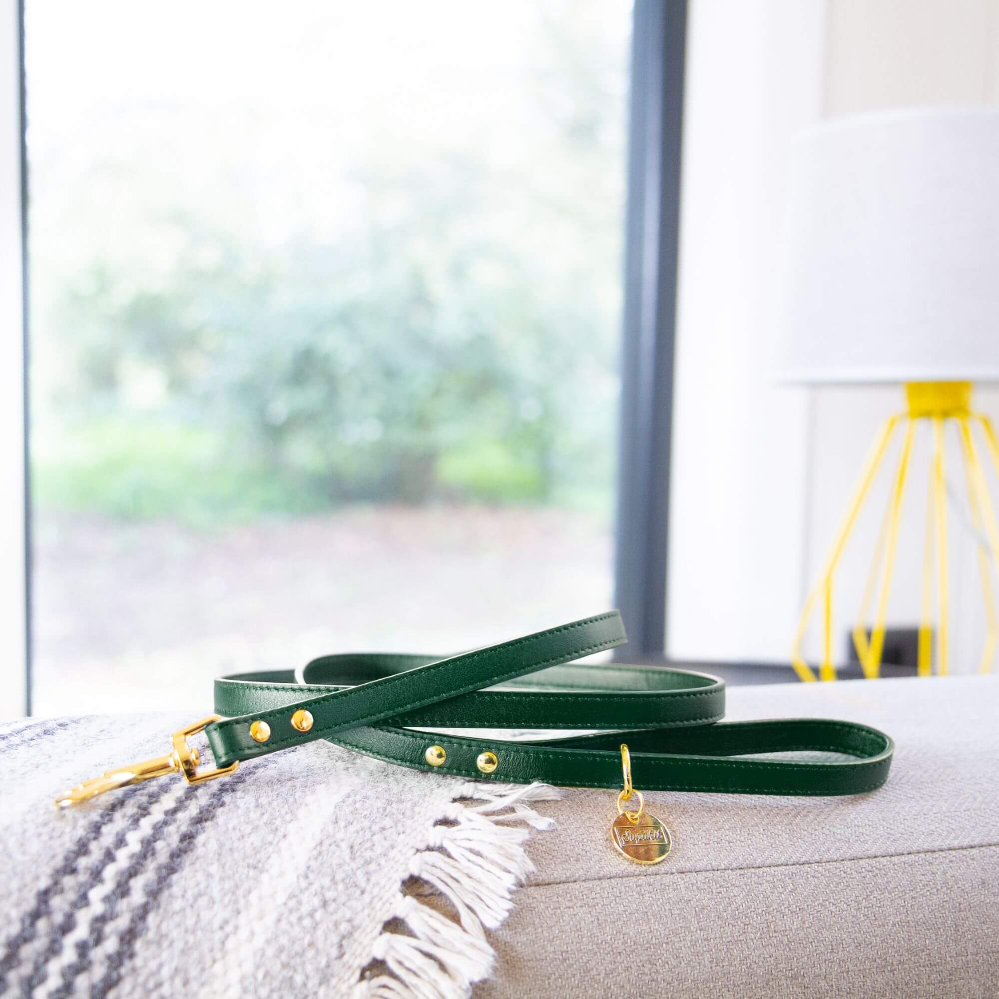Luxury Lead For Cats - Supakit #style_emerald-green-leather