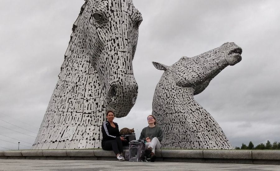 A cat meet up with Munro & Me