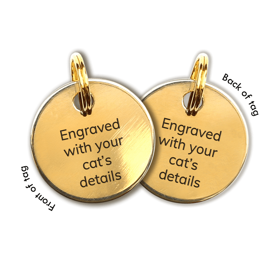 Cat Tag Collar - Supakit #engraving_two-sided