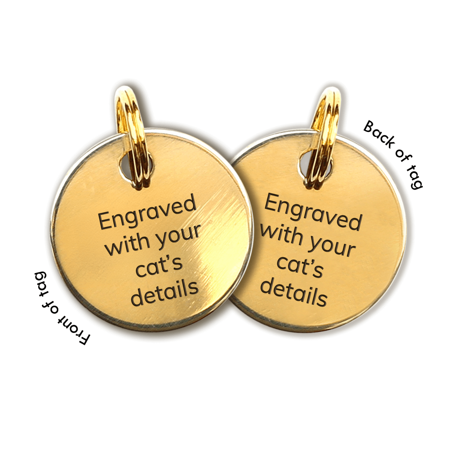 Cat ID Tag Engraved Name Tags for Cats Supakit