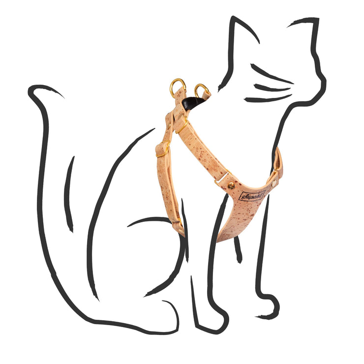 Cork Cat Harness - Natural - Supakit