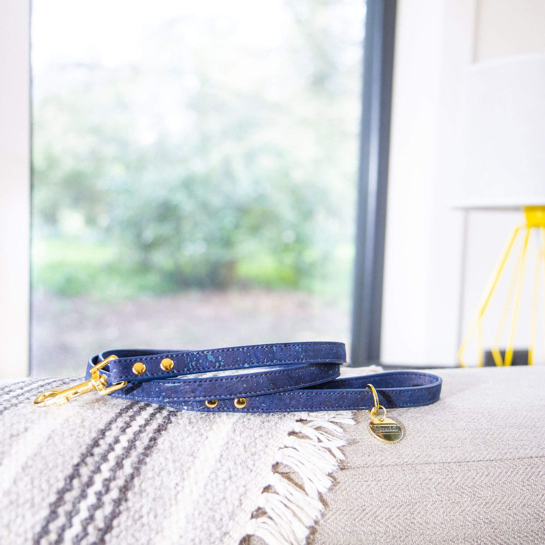 Extra Small Dog Leash - Supapup #style_blueberry-vegan-cork