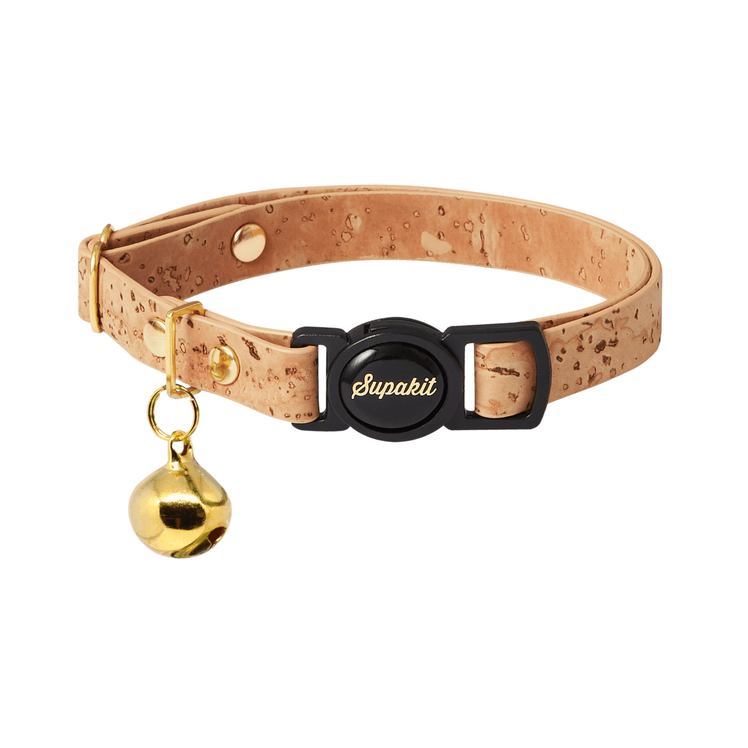 Fast Release Cat Collar - Supakit - Natural Cork #style_natural-vegan-cork