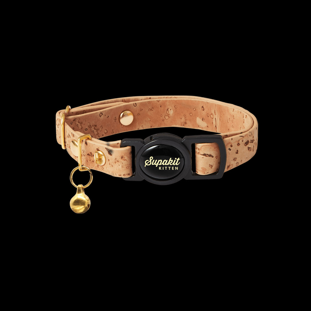 Fast Release Kitten Collar - Supakit - Natural Cork #style_natural-vegan-cork