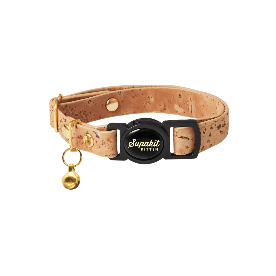 Fast Release Kitten Collar - Supakit - Natural Cork #style_natural-vegan-cork