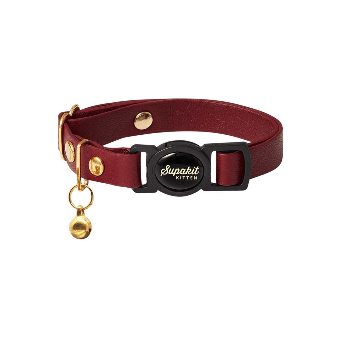 Kitty Collars - Supakit - Burgundy #style_burgundy-leather