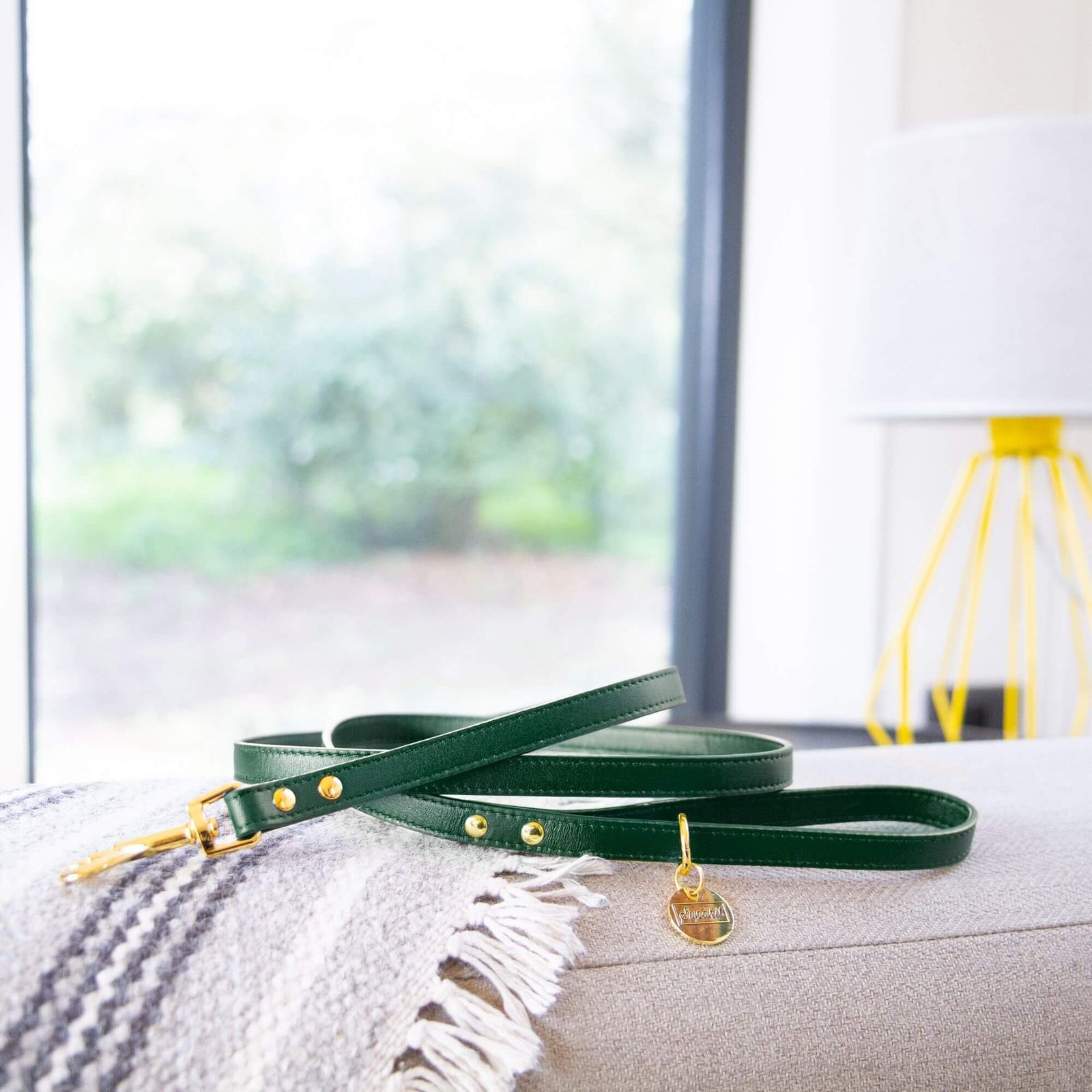Luxury Lead For Cats - Supakit #style_emerald-green-leather