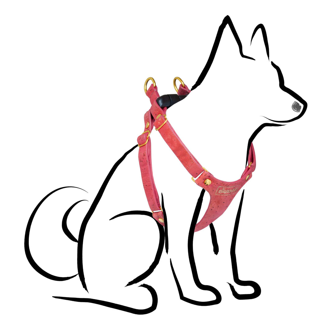 Small Dog Harness - Pink Cork - Supakit