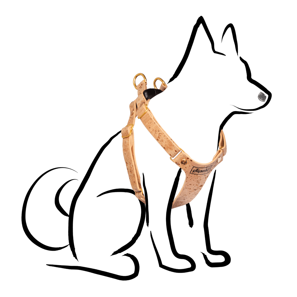Small Dog Harness - Supapup - Natural Cork