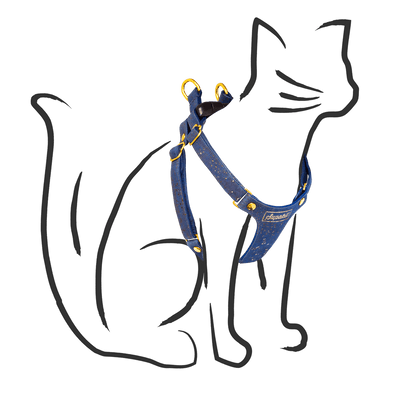 Cork Cat Harness - Blue - Supakit