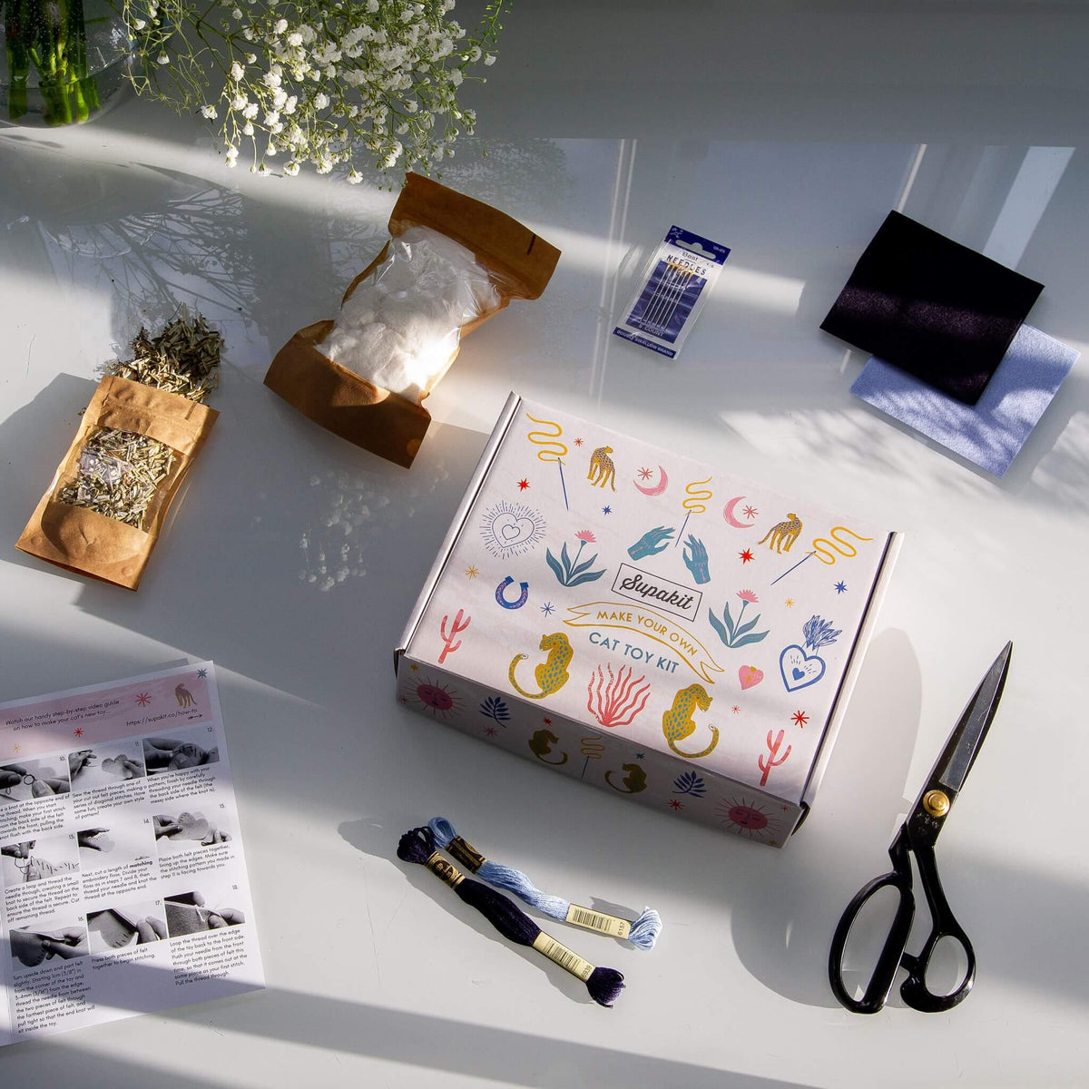 Cat Toy Making Kit Make Your Own Cat Toys | Cat Toys Craft Kit – Supakit®